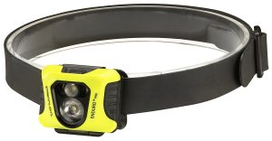Enduro Pro hoofdlamp + rood LED dual lock - geel